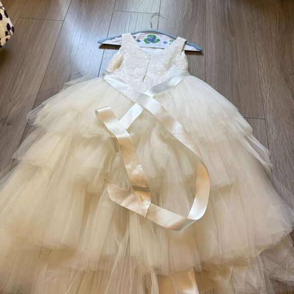 Lace Ball Gown Flower Girl Dresses Weddings First Communion Girls tip top kids - Picture 11 of 16